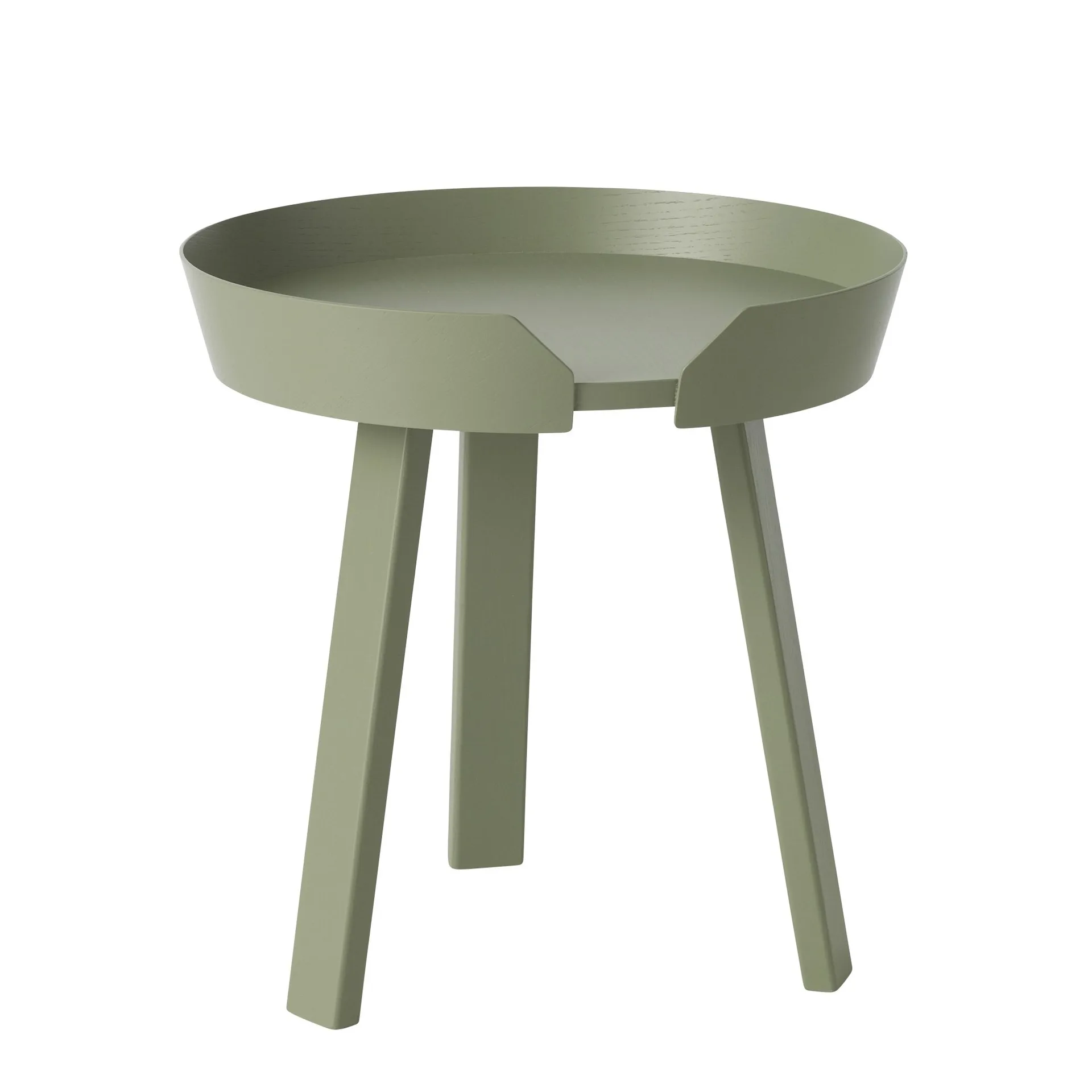 Around sidobord small, Dusty green Muuto