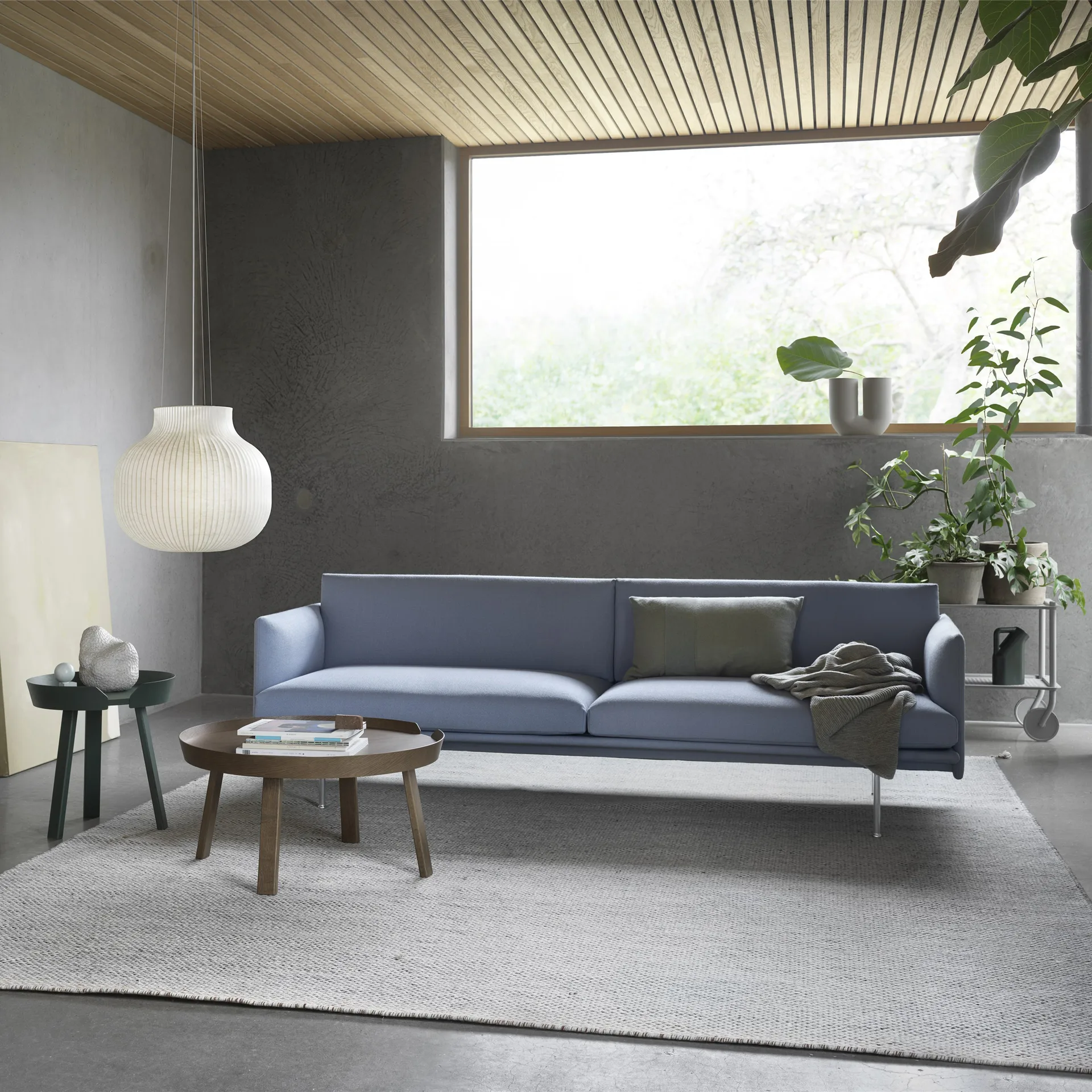 Around soffbord large, Stained dark brown Muuto