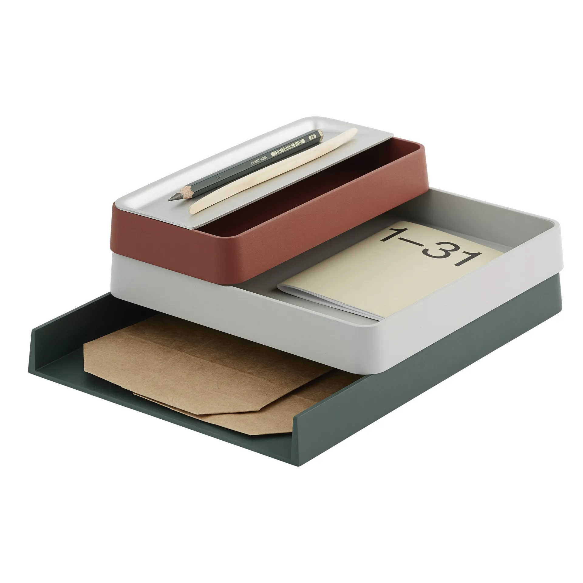 Arrange Desktop bricka 25x25 cm, Grey Muuto