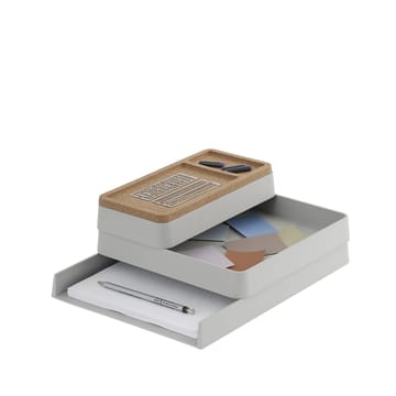 Arrange Desktop Förvaring - grey, configuration 1 - Muuto