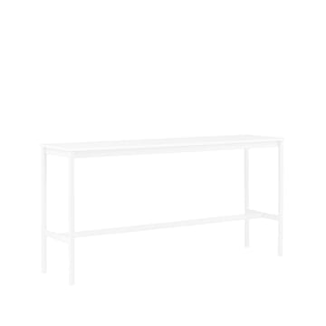 Base High barbord - white laminate-vitt stativ-abskant-b50 l190 h95 - Muuto