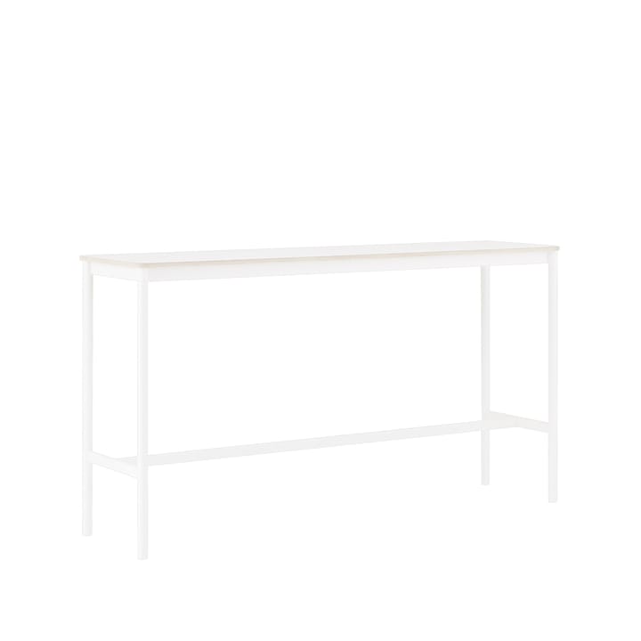 Base High barbord, white laminate, vitt stativ, plywoodkant, b50 l190 h105 Muuto
