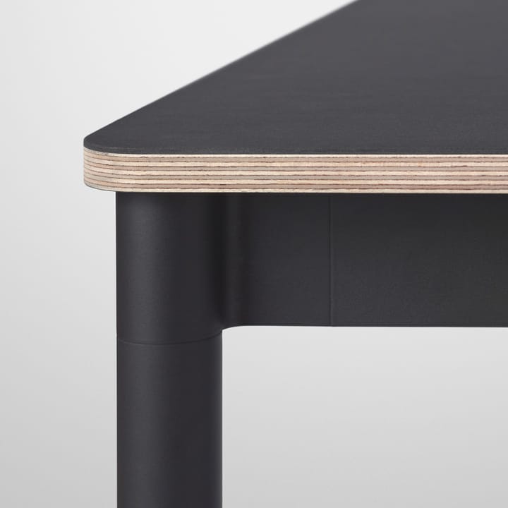 Base matbord, black, plywoodkant, 190x85cm Muuto