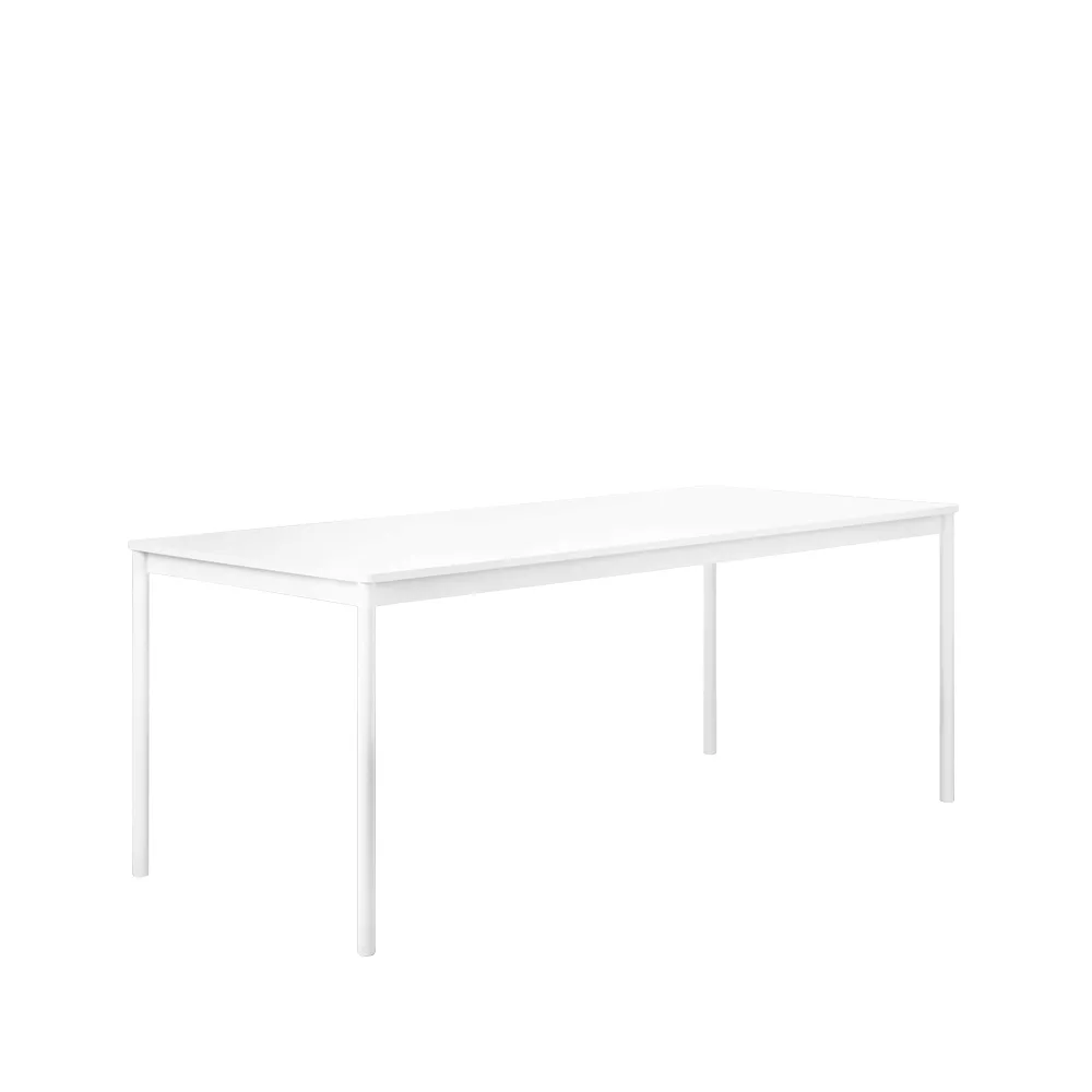 Muuto Base matbord white, abs kant, 190x85cm