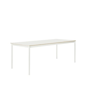 Base matbord - white, plywoodkant, 190x85cm - Muuto