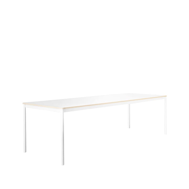 Base matbord - white, plywoodkant, 250x90 cm - Muuto