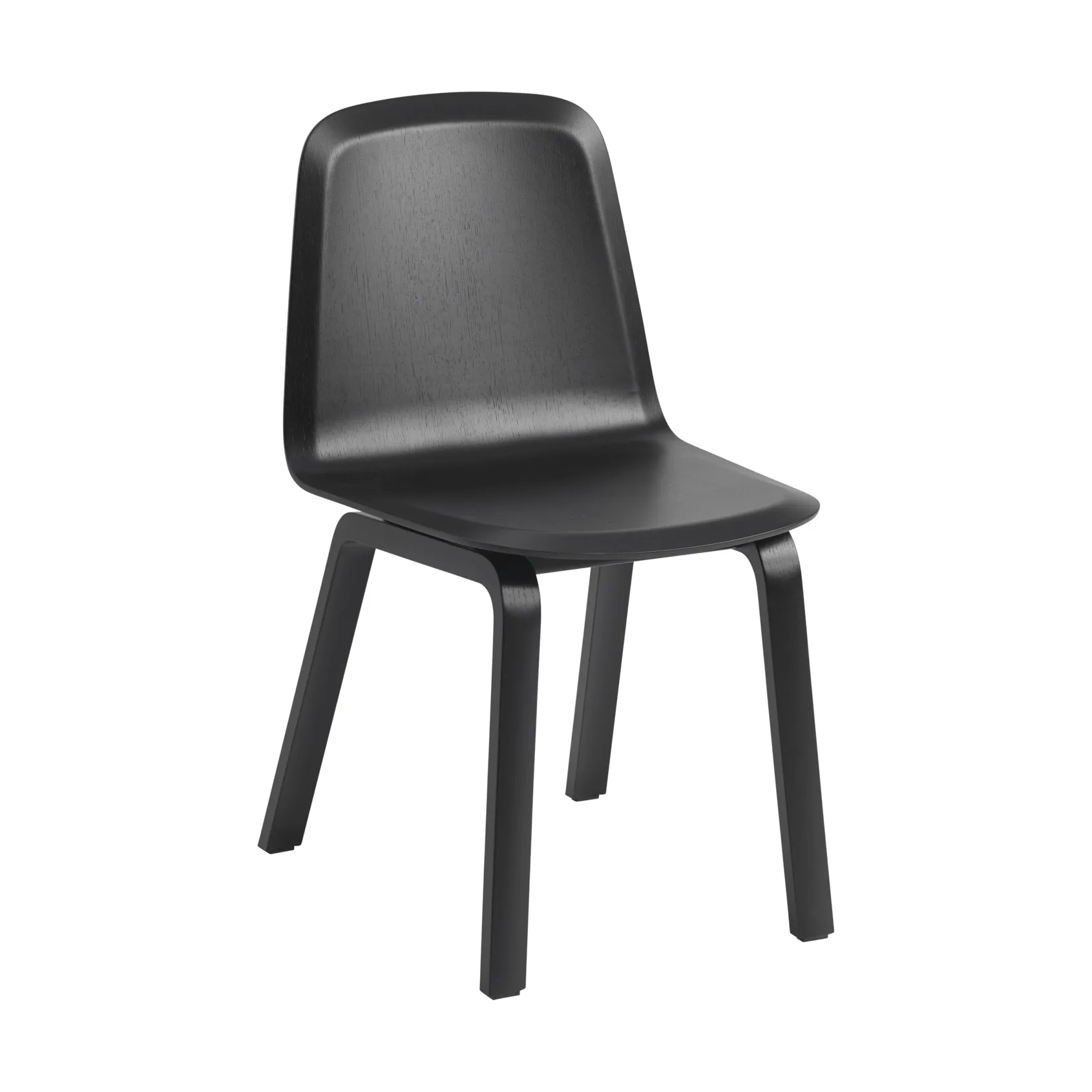 Brink Chair Wood Base stol, Svart Muuto Brink Chair Wood Base stol, Svart Muuto