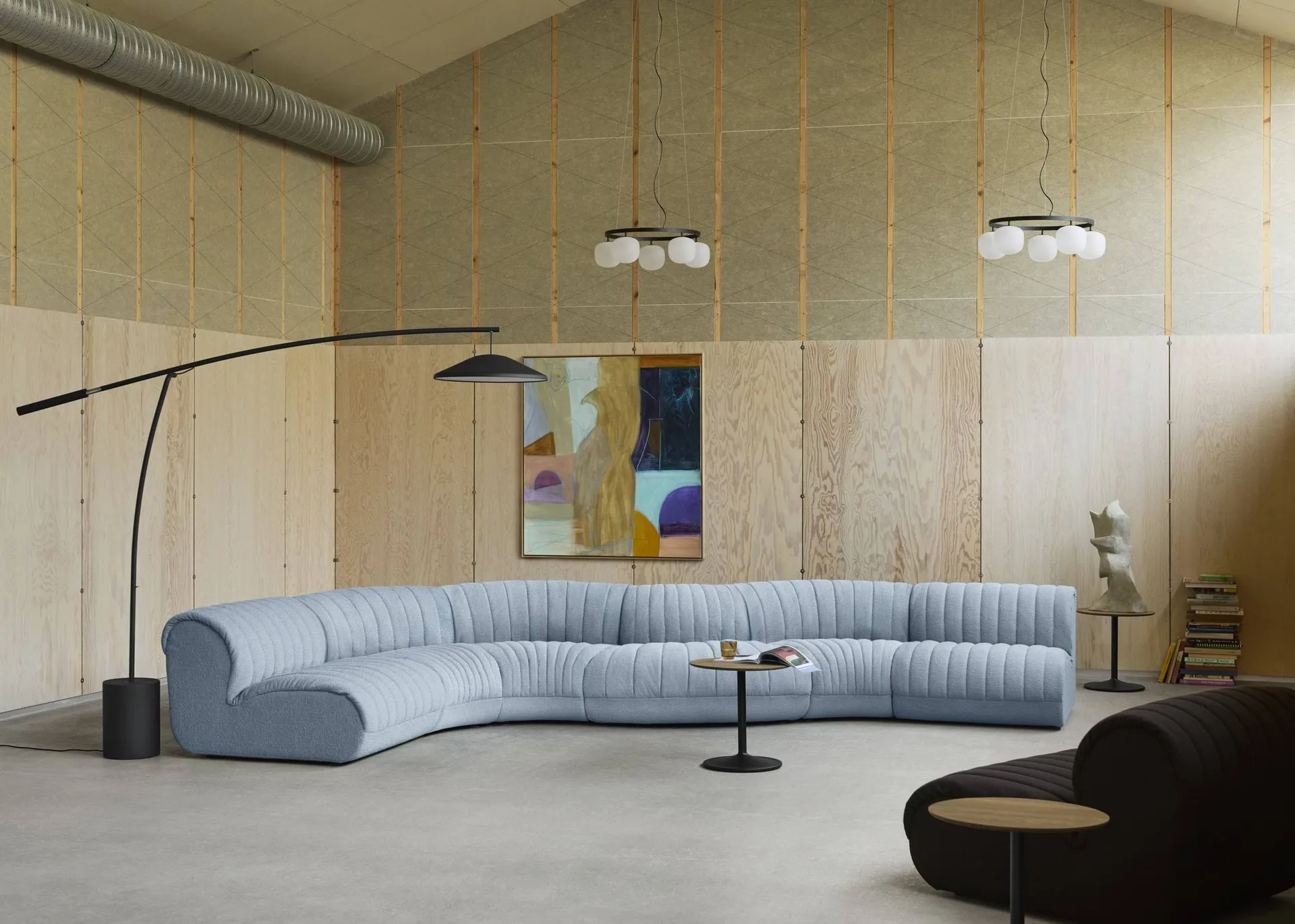Coltre modulsoffa, Konfiguration 1, turf-sand, 3-sits Muuto