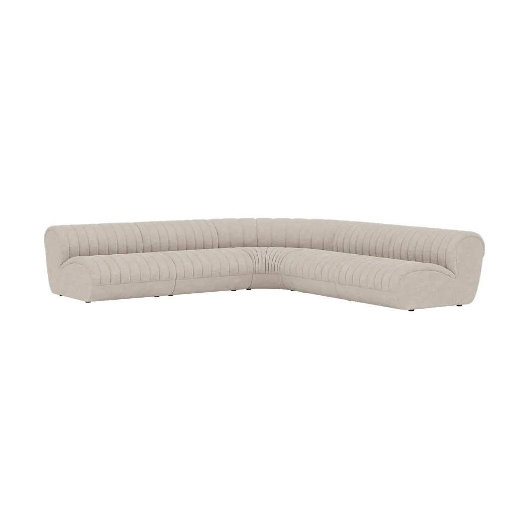 Coltre modulsoffa, Konfiguration 1, turf-sand, hörnsoffa Muuto Coltre modulsoffa, Konfiguration 1, turf-sand, hörnsoffa Muuto