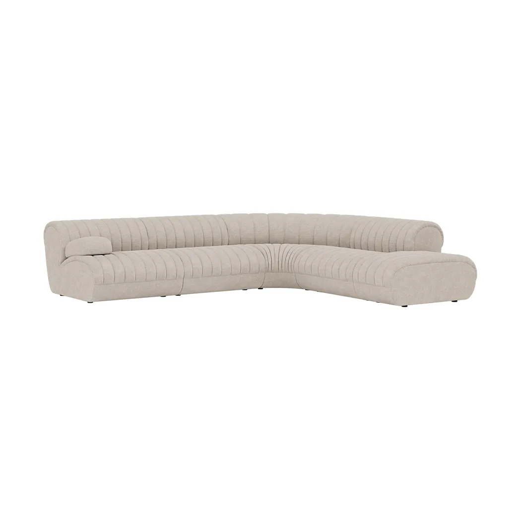 Coltre modulsoffa, Konfiguration 2, turf-sand, hörnsoffa Muuto Coltre modulsoffa, Konfiguration 2, turf-sand, hörnsoffa Muuto