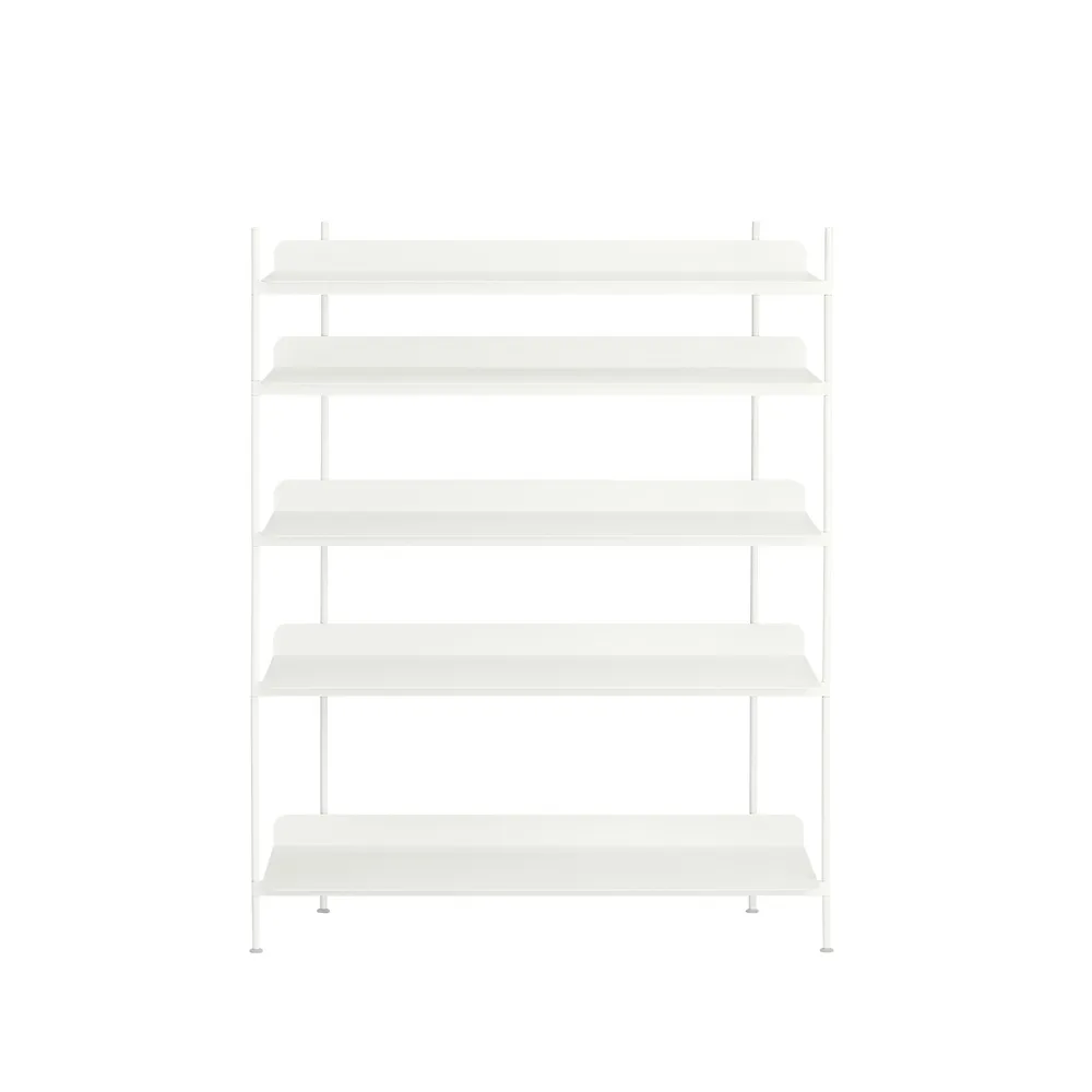 Compile configuration 3 hyllsystem, White Muuto