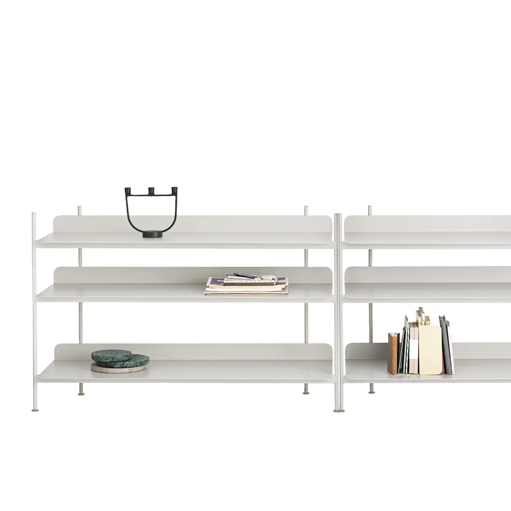 Compile configuration 7 hyllsystem, Black Muuto