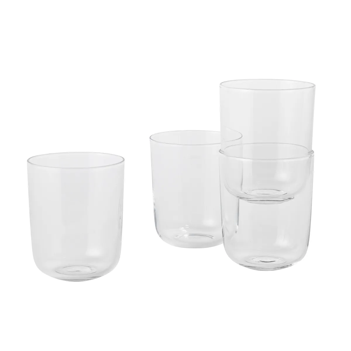 Muuto Corky glas högt 4-pack Klar