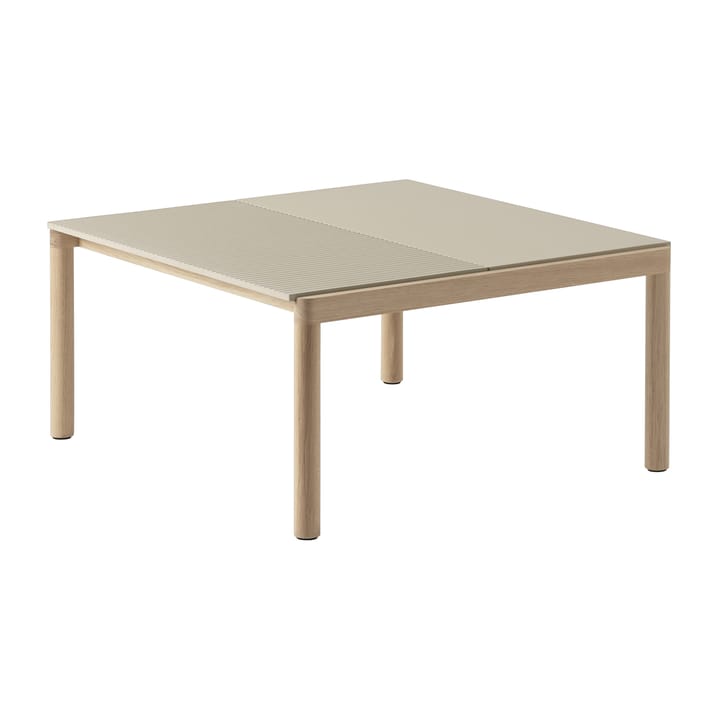 Couple 1 Plain-1 Wavy soffbord 80x84x40 cm - Sand-oak - Muuto