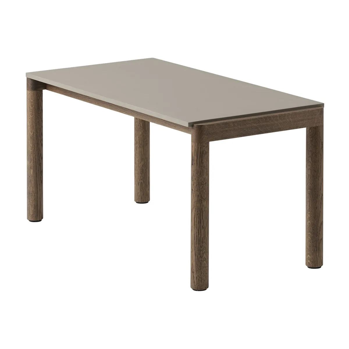 Muuto Couple 1 Plain soffbord 40x84x40 cm Taupe-dark oiled oak