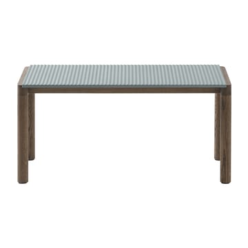 Couple 1 Wavy soffbord 40x84x40 cm - Pale blue-dark oiled oak - Muuto