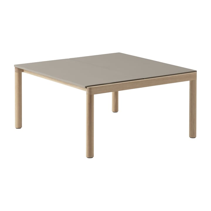 Couple 2 Plain soffbord 80x84x40 cm - Taupe-oak - Muuto