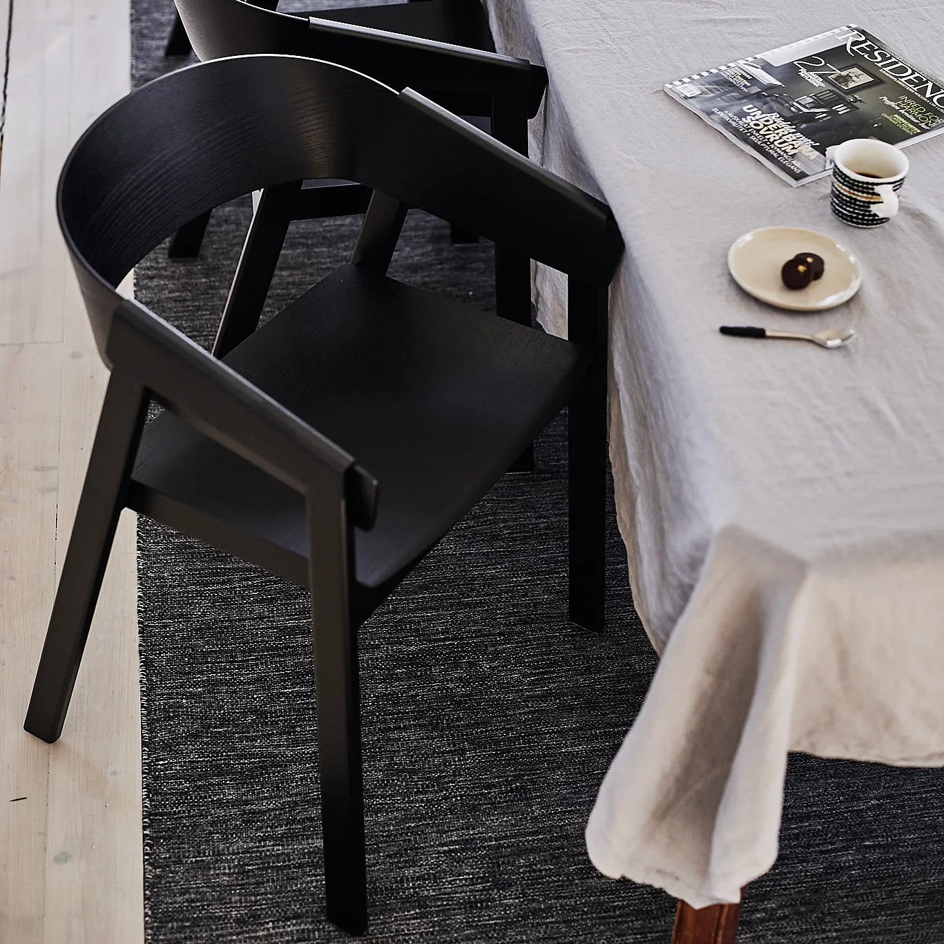 Cover armchair karmstol, Black Muuto