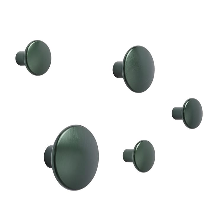 Dots metal Ø3,9 cm - Dark green - Muuto