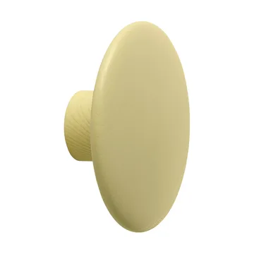Dots Wood klädkrok - Yellow-beige, Ø9 cm - Muuto
