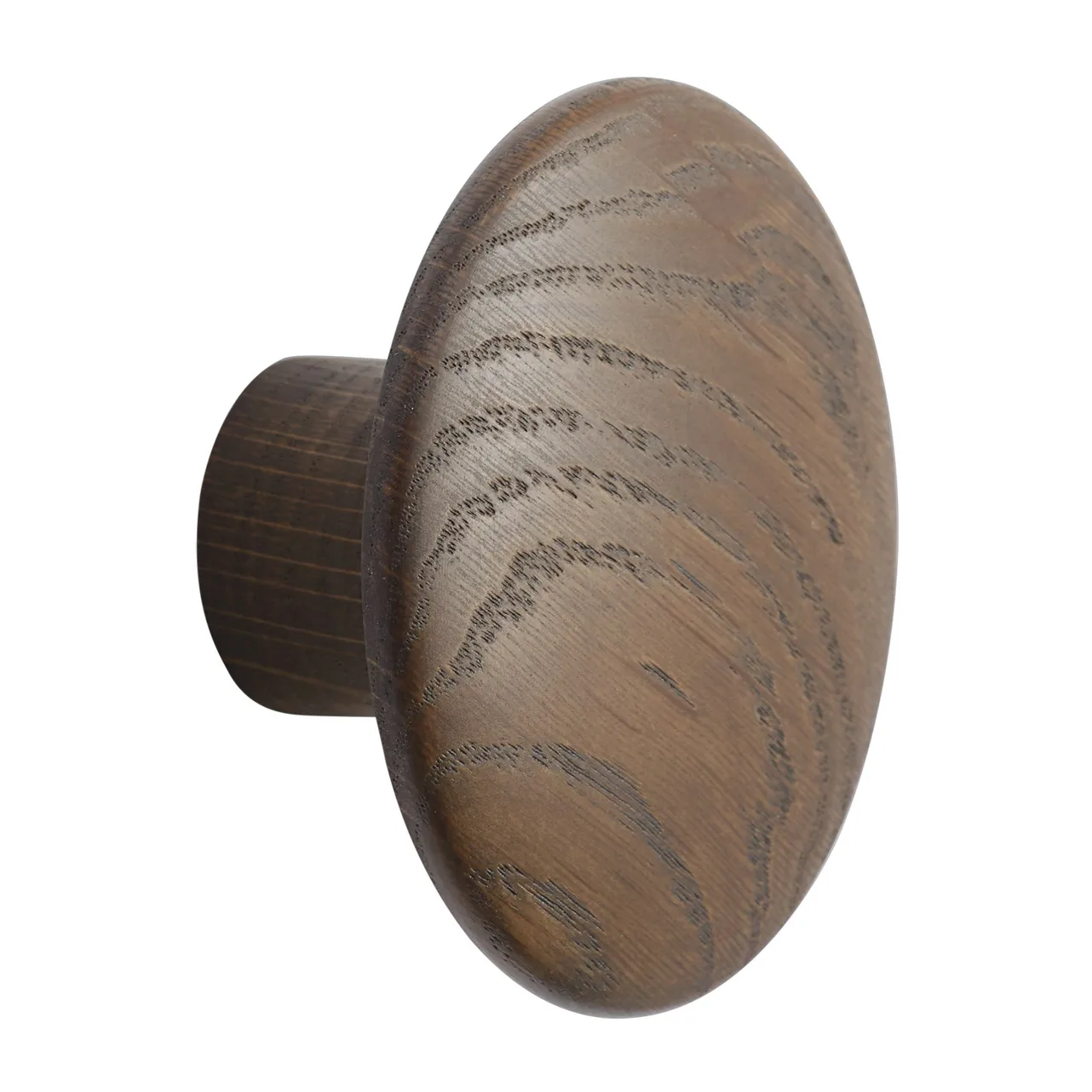 Dots wood krok dark stained brown, Ø9 cm
