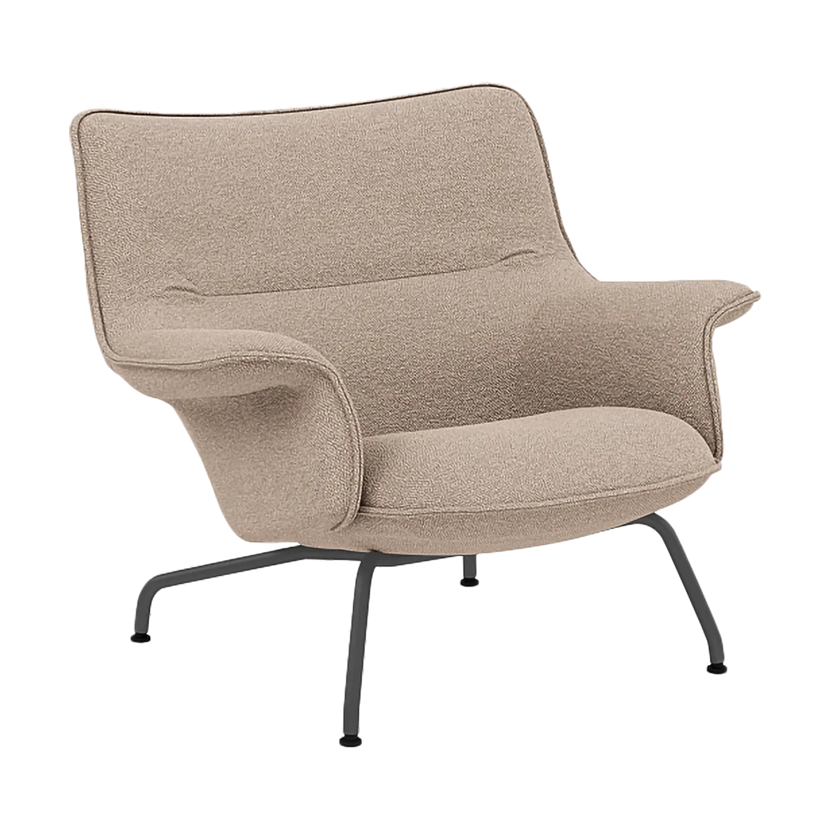 Doze fåtölj låg, Hearth 6 Anthracite/black Muuto