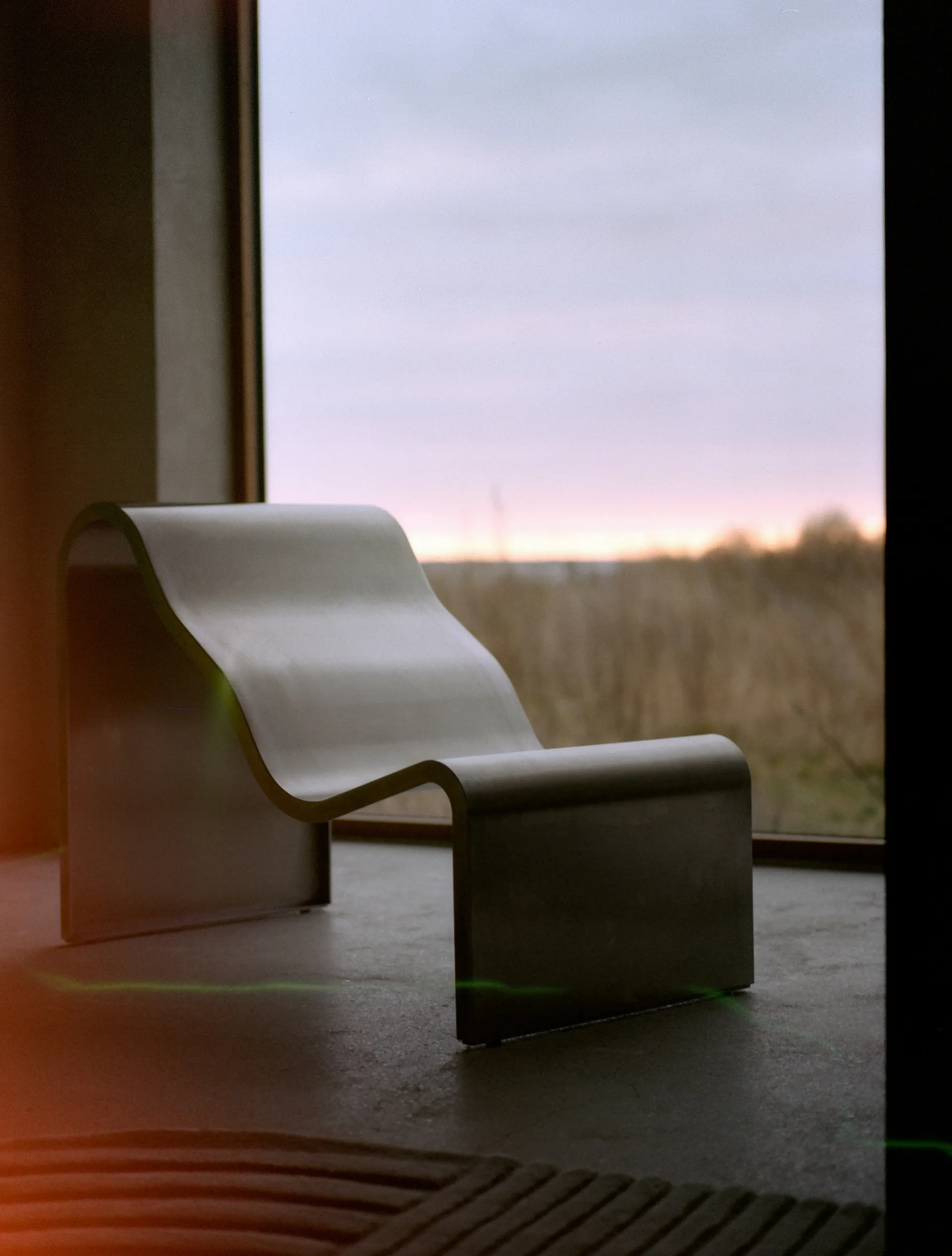 Dream View bänk, Borstat stål, 60 cm Muuto