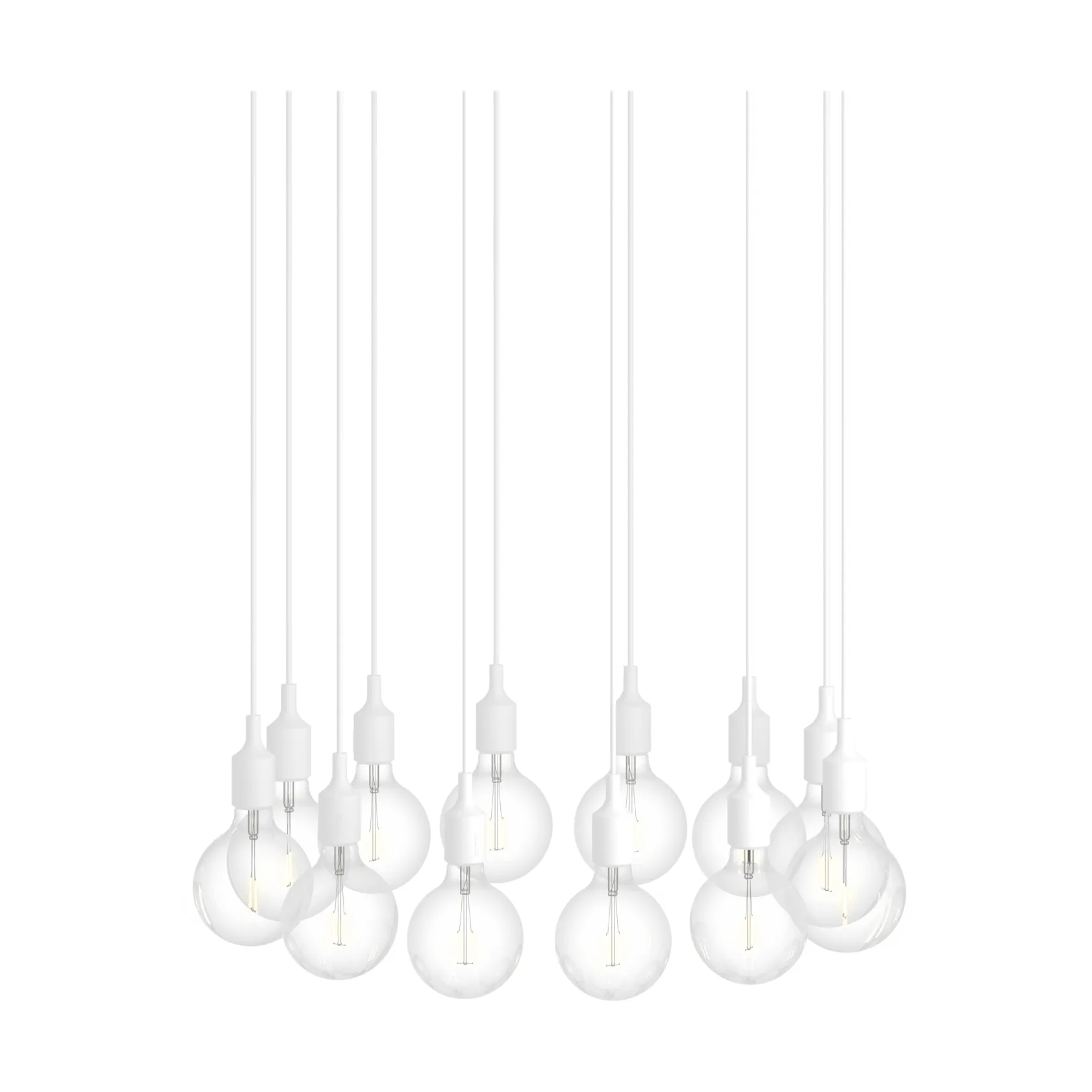 E27 Pendant Cluster 12 pendel, White Muuto E27 Pendant Cluster 12 pendel, White Muuto