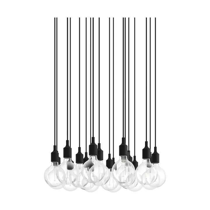 E27 Pendant Cluster 18 pendel - Black - Muuto
