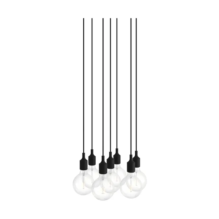 E27 Pendant Cluster 7 pendel - Black - Muuto