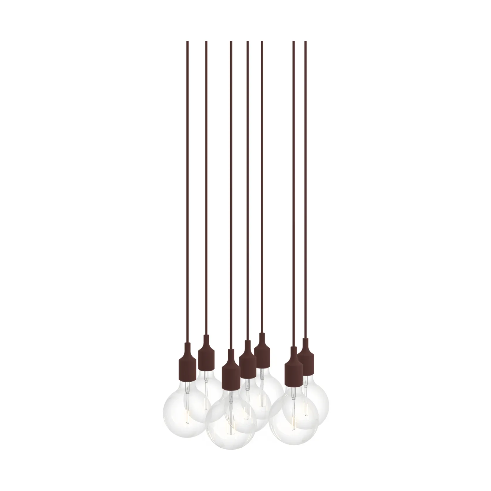 E27 Pendant Cluster 7 pendel, Deep red Muuto E27 Pendant Cluster 7 pendel, Deep red Muuto