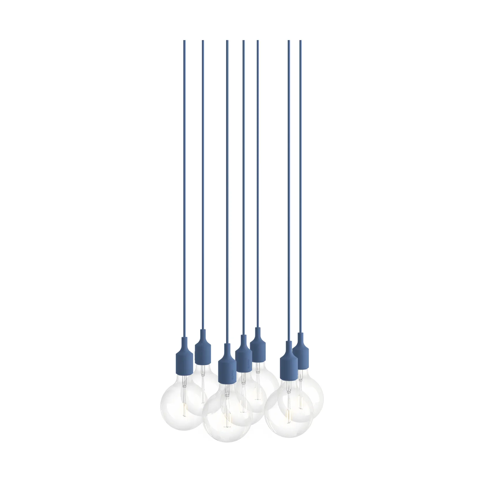 E27 Pendant Cluster 7 pendel, Pale blue Muuto E27 Pendant Cluster 7 pendel, Pale blue Muuto