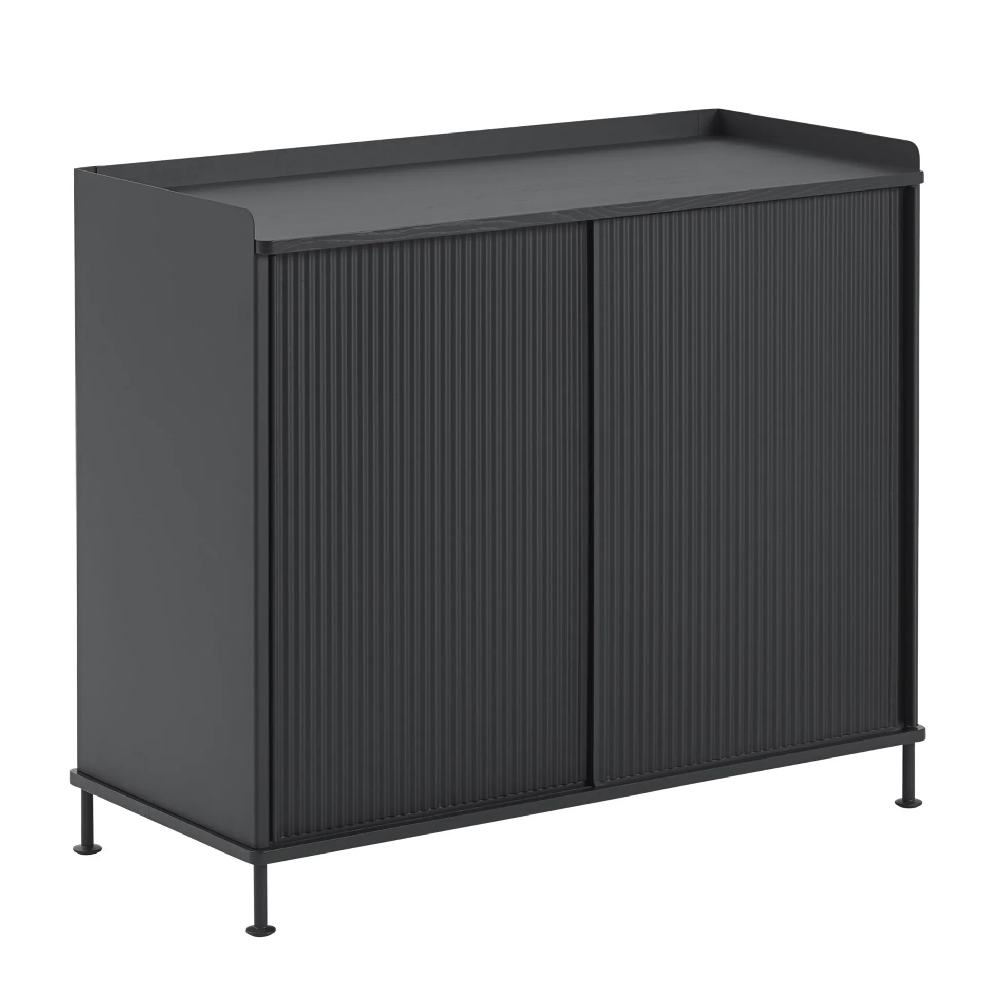Enfold sidobord högt, Black-black Muuto