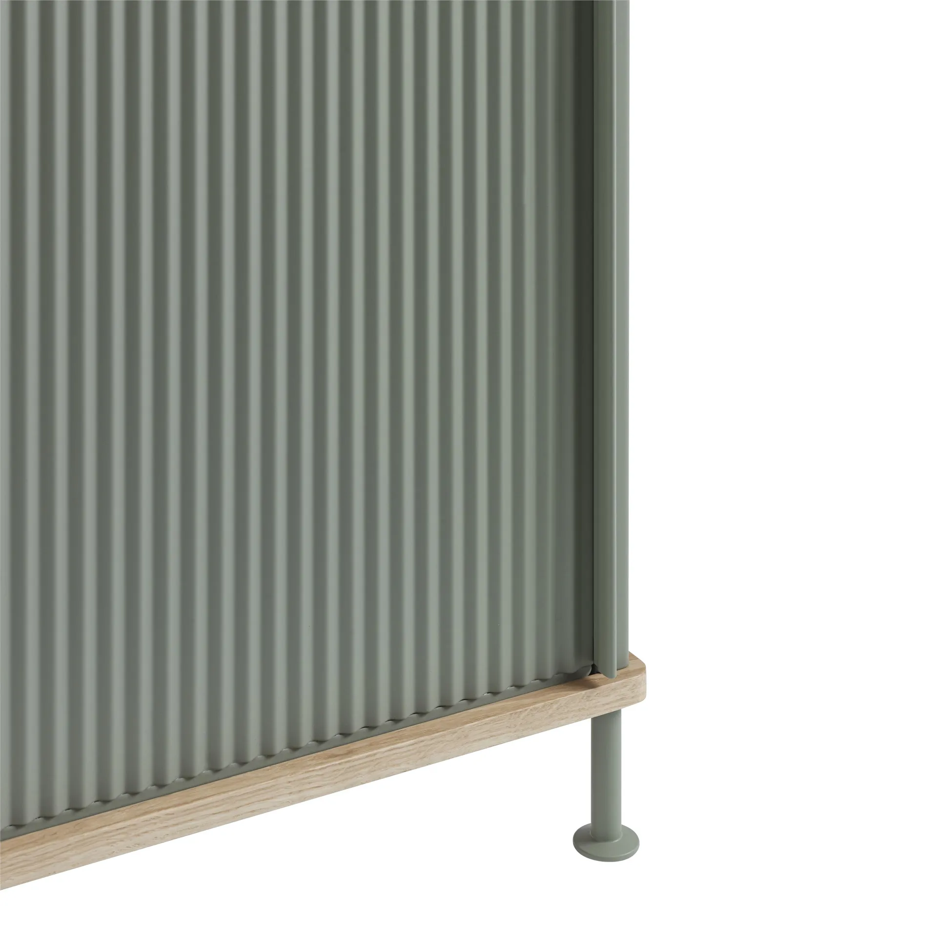 Enfold sidobord lågt 125x45x63 cm, Oak-Dusty green Muuto