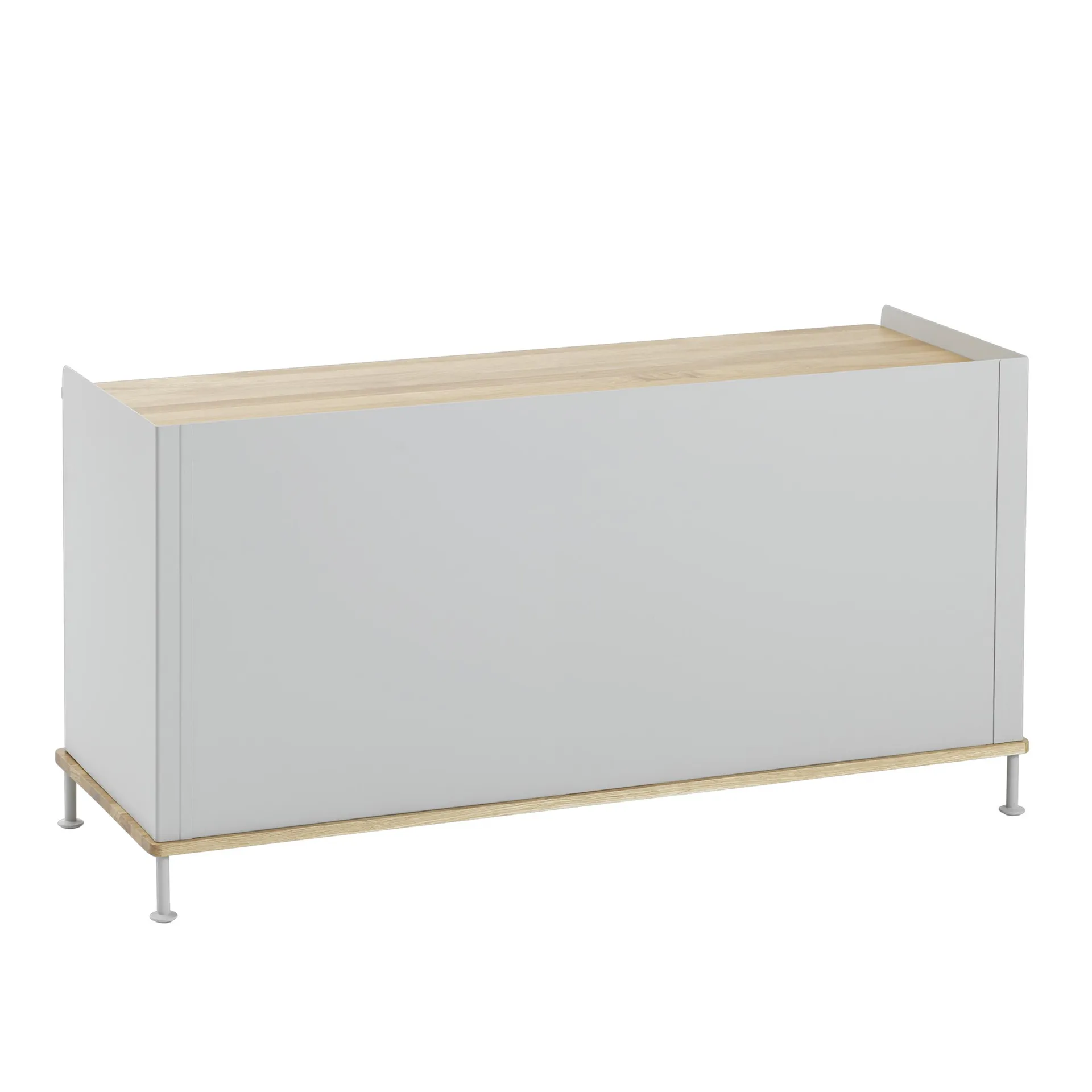 Enfold sidobord lågt 125x45x63 cm, Oak-Grey Muuto