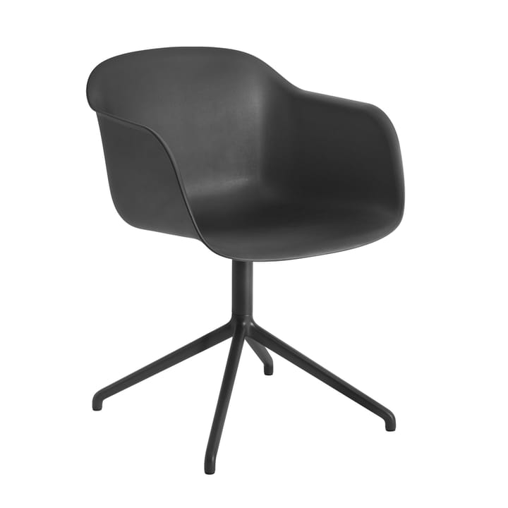 Fiber armchair swivel base kontorsstol - Anthracite Black (plastic) - Muuto