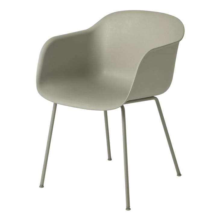 Fiber chair stol med armstöd - Dusty green-Green (plastic) - Muuto