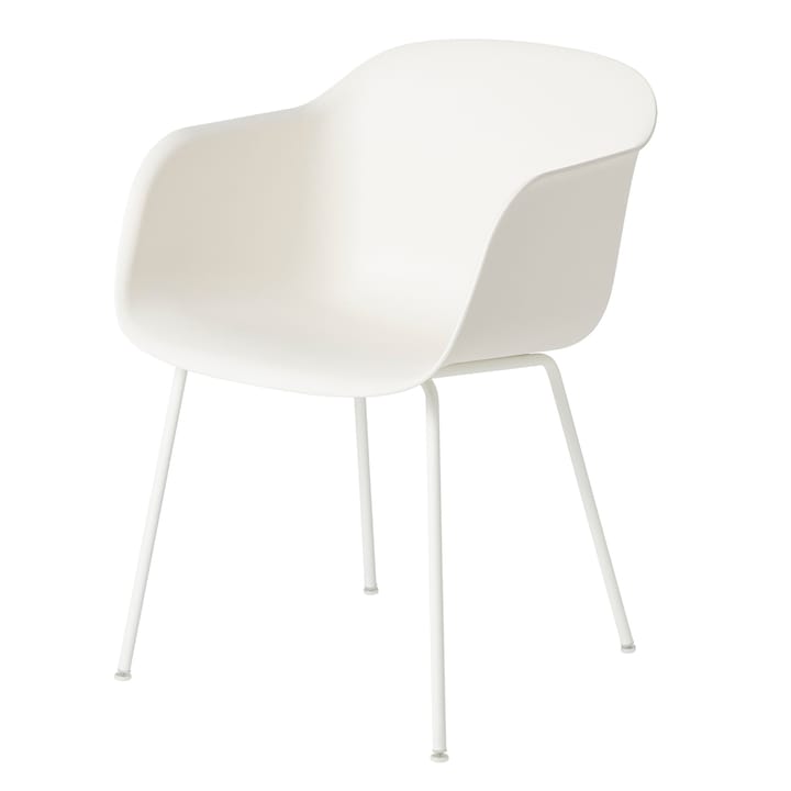 Fiber chair stol med armstöd - Natural white (plastic) - Muuto