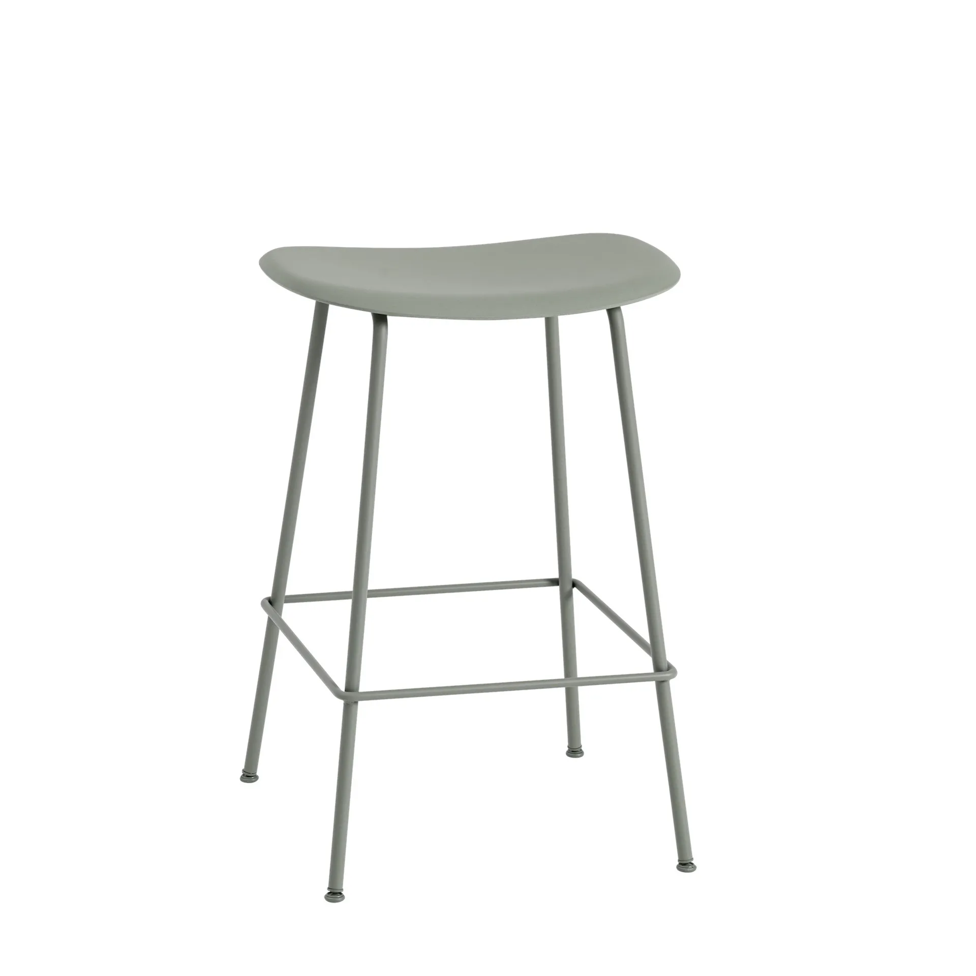 Fiber counter stol 65 cm, Dusty green-Green (plastic) Muuto