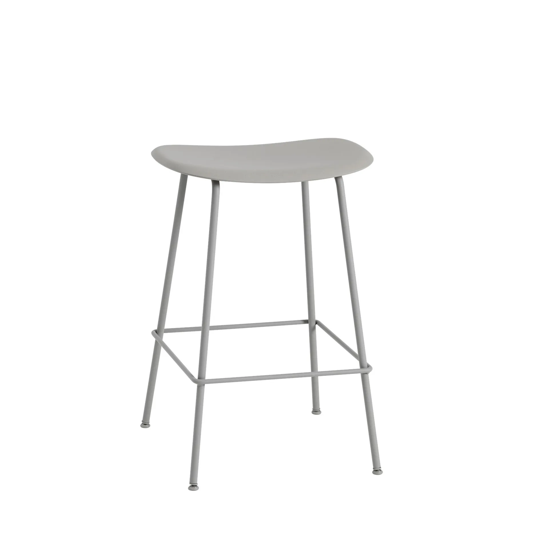 Fiber counter stol 65 cm, Grey-grey Muuto