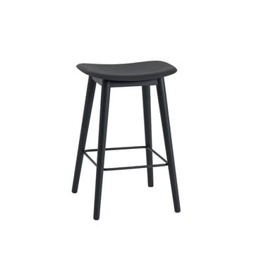 Fiber counter stool barpall 65 cm - Black-anthratice black - Muuto