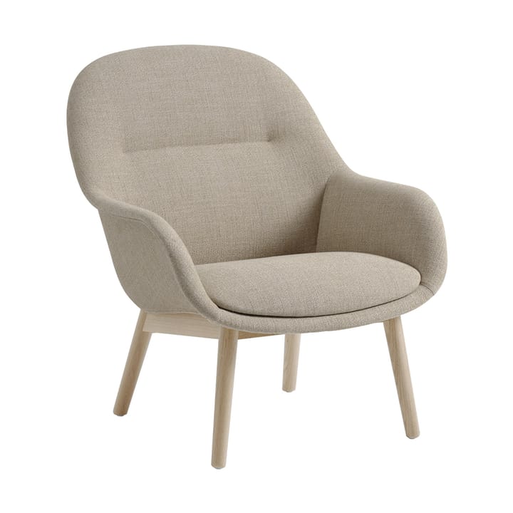 Fiber Lounge fåtölj med ekben, Ecriture 240-grey Muuto