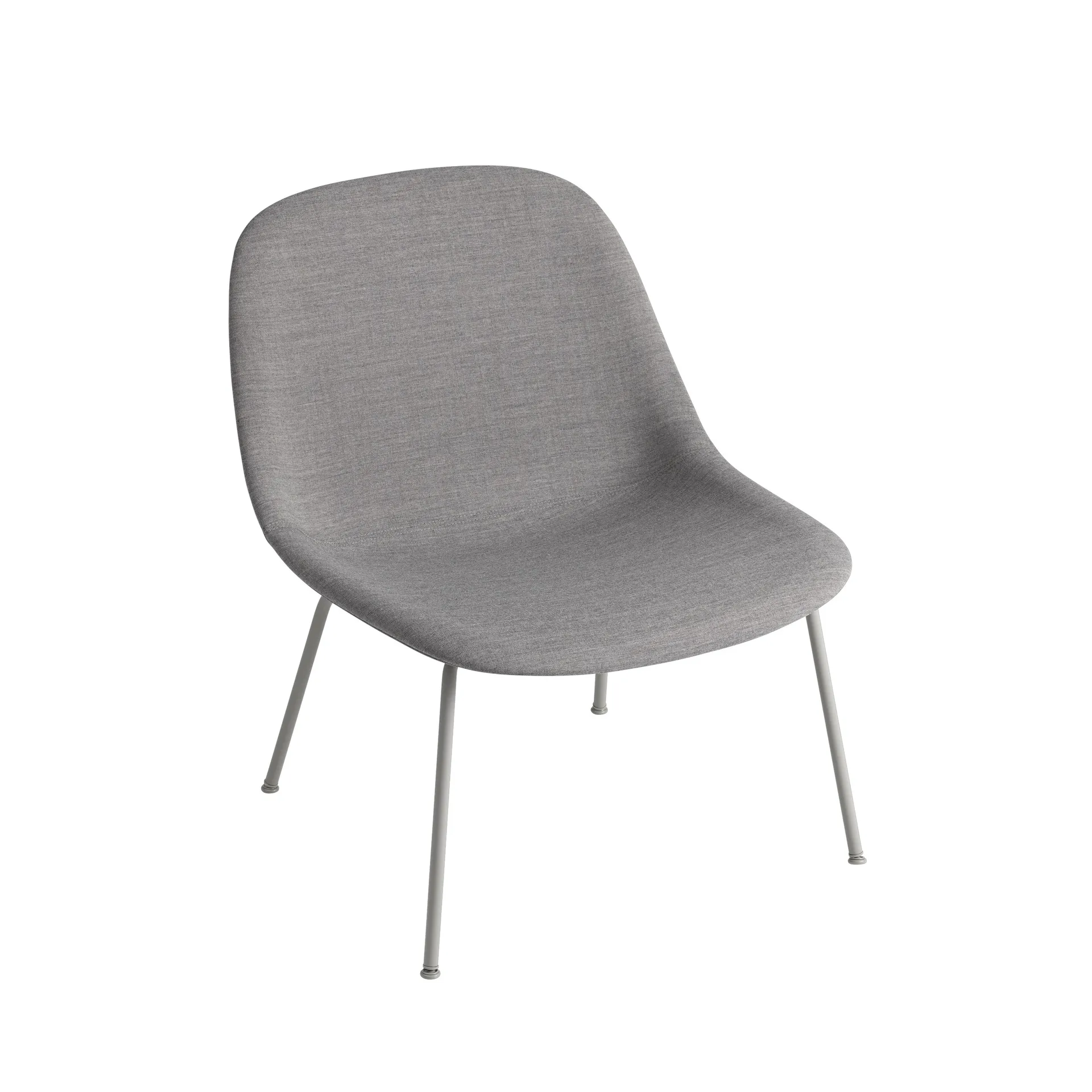 Fiber Lounge stol med stålben, Remix 133-Grey Muuto