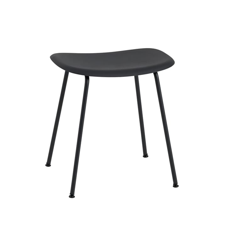 Fiber pall - black, svart stålstativ - Muuto