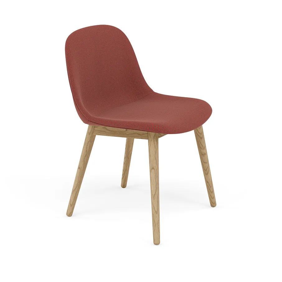 Muuto Fiber Side Chair med träben Re-wool 558-oak