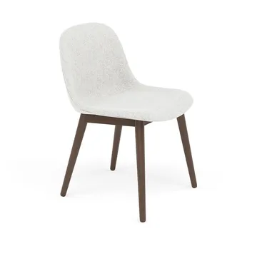Fiber Side Chair stol med träben - Hallingdal nr110-stained dark brown - Muuto