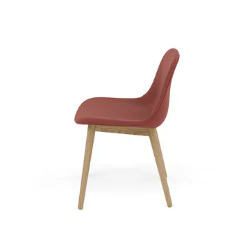Fiber Side Chair stol med träben - Re-wool 558-oak - Muuto