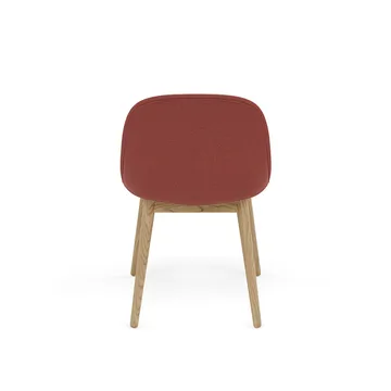 Fiber Side Chair stol med träben - Re-wool 558-oak - Muuto