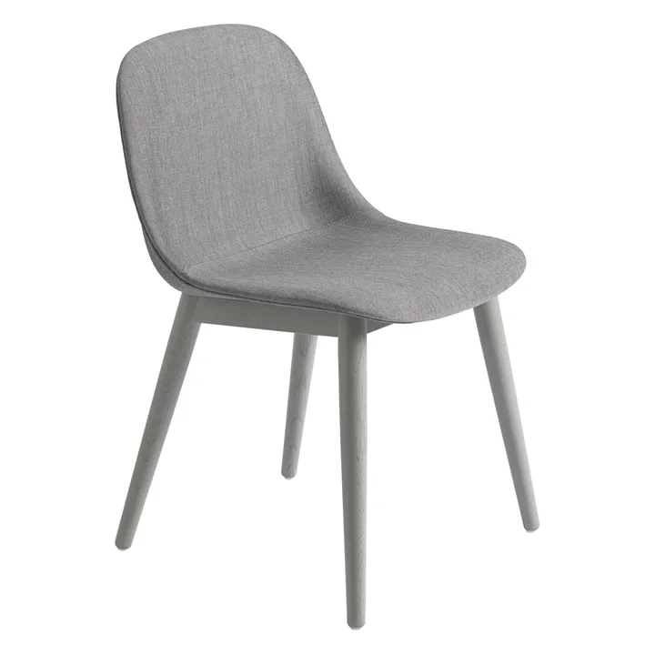 Fiber Side Chair stol med träben - Remix 133-grey - Muuto