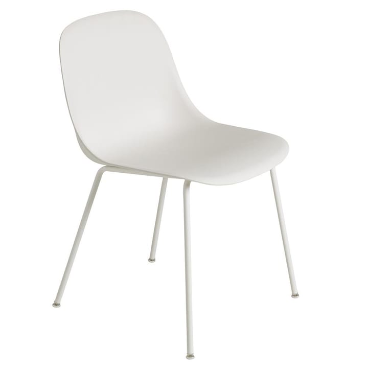 Fiber sidostol tub bas - Natural white (plastic) - Muuto